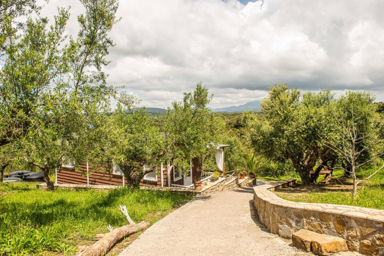 Hakuna Matata Holidays Wooden Lodge With Airco & Pool In Greek Olive Grove Methoni  Exterior foto
